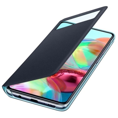 Kup Etui Samsung Galaxy A71 EF-EA715PB fekete S View Wallet Cover - SMG050BLK - {ean13} - Sklep Home Screen