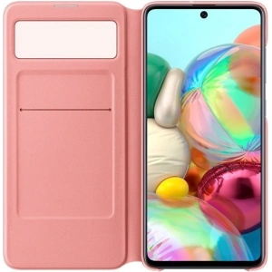Kup Etui Samsung Galaxy A71 EF-EA715PW biały/white S View Wallet Cover - SMG051WHT - {ean13} - Sklep Home Screen