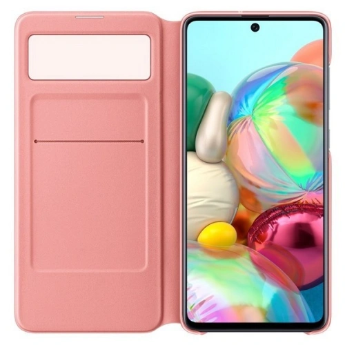 Kup Etui Samsung Galaxy A71 EF-EA715PW fehér/white S View Wallet Cover - SMG051WHT - {ean13} - Sklep Home Screen