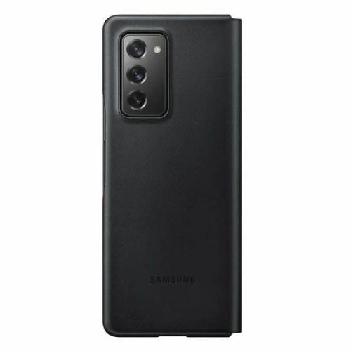 Kup Samsung Case Galaxy Z Fold 2 5G EF-FF916LB schwarz/schwarz Leder Flip Cover - SMG052BLK - {ean13} - Sklep Home Screen