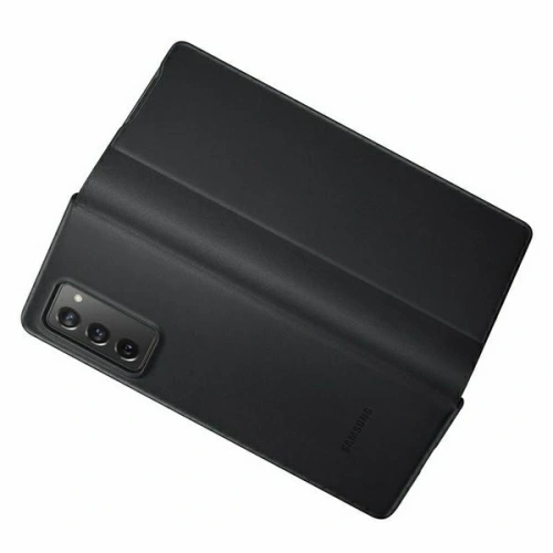 Kup Etui Samsung Galaxy Z Fold 2 5G EF-FF916LB černé/black Leather Flip Cover - SMG052BLK - {ean13} - Sklep Home Screen