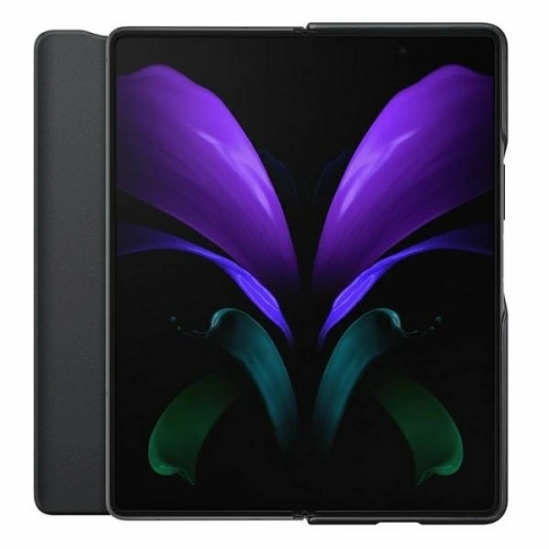 Kup Samsung Case Galaxy Z Fold 2 5G EF-FF916LB schwarz/schwarz Leder Flip Cover - SMG052BLK - {ean13} - Sklep Home Screen