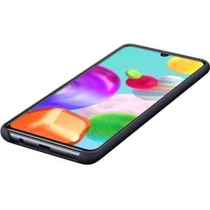 Kup Etui Samsung Galaxy A41 EF-PA415TB negru/black Silicone Cover - SMG089BLK - {ean13} - Sklep Home Screen