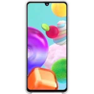 Kup Etui Samsung Galaxy A41 EF-PA415TW alb/white Silicone Cover - SMG092WHT - {ean13} - Sklep Home Screen