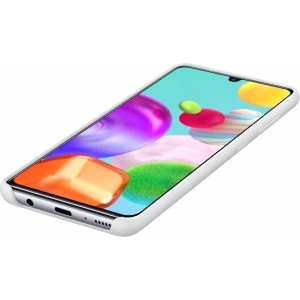 Kup Etui Samsung Galaxy A41 EF-PA415TW alb/white Silicone Cover - SMG092WHT - {ean13} - Sklep Home Screen