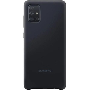 Kup Etui Samsung Galaxy A71 EF-PA715TB czarny/black Silicone Cover - SMG097BLK - {ean13} - Sklep Home Screen