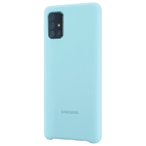 Kup Etui Samsung Galaxy A71 EF-PA715TL albastru/blue Silicone Cover - SMG098BLU - {ean13} - Sklep Home Screen