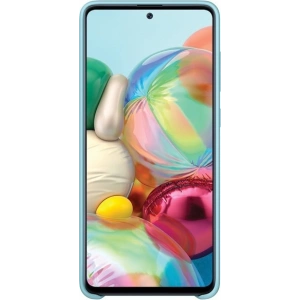 Kup Etui Samsung Galaxy A71 EF-PA715TL niebieski/blue Silicone Cover - SMG098BLU - {ean13} - Sklep Home Screen