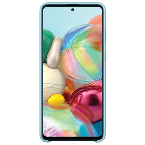 Kup Etui Samsung Galaxy A71 EF-PA715TL albastru/blue Silicone Cover - SMG098BLU - {ean13} - Sklep Home Screen