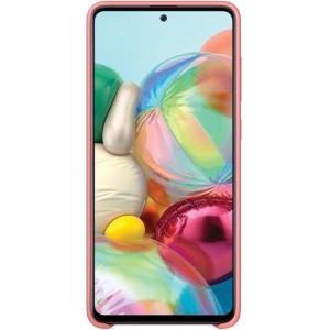 Kup Etui Samsung Galaxy A71 EF-PA715TP różowy/pink Silicone Cover - SMG099PNK - {ean13} - Sklep Home Screen