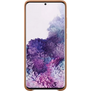 Etui Samsung Galaxy S20+ Plus EF-VG985LA hnědá/brown kožená kryt