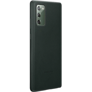 Kup Etui Samsung Galaxy Note 20 EF-VN980LG zielony/green Leather Cover - SMG164GRN - {ean13} - Sklep Home Screen