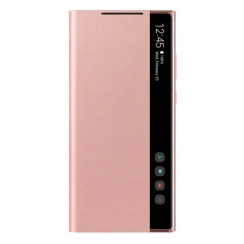 Kup Etui Samsung Galaxy Note 20 EF-ZN980CA miedziany brąz/copper brown Clear View Cover - SMG184BR - {ean13} - Sklep Home Screen