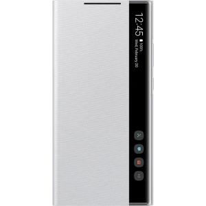 Kup Etui Samsung Galaxy Note 20 Ultra EF-ZN985CS alb argintiu/white silver Clear View Cover - SMG189WHTSLV - {ean13} - Sklep Home Screen