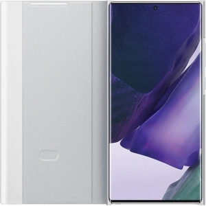 Kup Etui Samsung Galaxy Note 20 Ultra EF-ZN985CS alb argintiu/white silver Clear View Cover - SMG189WHTSLV - {ean13} - Sklep Home Screen