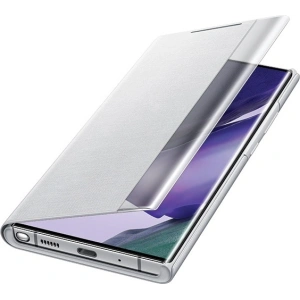 Kup Etui Samsung Galaxy Note 20 Ultra EF-ZN985CS alb argintiu/white silver Clear View Cover - SMG189WHTSLV - {ean13} - Sklep Home Screen