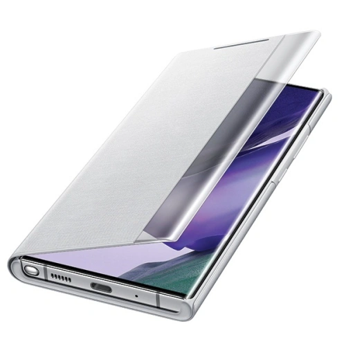 Kup Etui Samsung Galaxy Note 20 Ultra EF-ZN985CS białe srebro/white silver Clear View Cover - SMG189WHTSLV - {ean13} - Sklep Home Screen