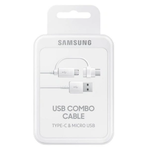 Kup Cablul Samsung EP-DG930DW microUSB + USB-C alb/white - SMG207WHT - {ean13} - Sklep Home Screen