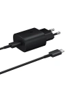 Hálózati töltő Samsung EP-TA800XB PD 25W + USB-C kábel fekete/black