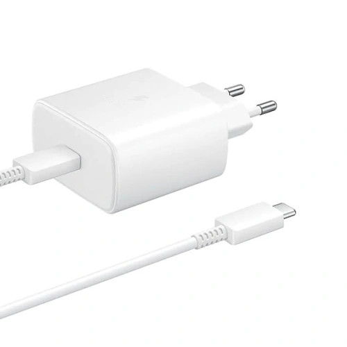 Kup Încărcător de rețea Samsung EP-TA845XW PD 45W + cablu USB-C Super Fast Charge alb/white - SMG233WHT - {ean13} - Sklep Home Screen