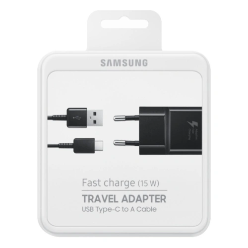Kup Samsung Ladegerät EP-TA20EBEC Blister Schnellladung USB-C schwarz/schwarz - SMG256BLK - {ean13} - Sklep Home Screen