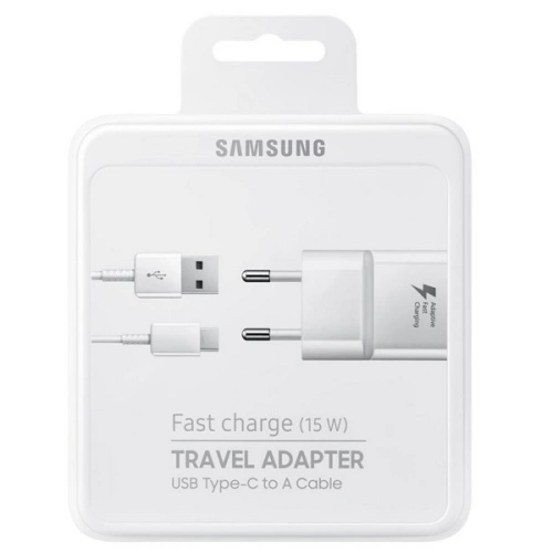 Kup Samsung Ladegerät EP-TA20EWEC Blister Schnellladung USB-C weiß/weiß - SMG257WHT - {ean13} - Sklep Home Screen