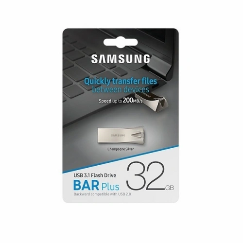 Buy Samsung Pendrive 32GB MUF-32BE3/EU USB 3.1 champaign silver - SMG277SLV - {ean13} - Home Screen Store Europe