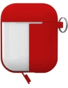 Buy PURO ICON Apple AirPods 1 & 2 with hook (Red + White Cap) - PUR376RED - {ean13} - Home Screen Store Europe
