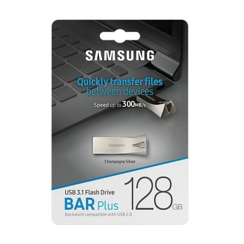Kup Pendrive Samsung 128GB MUF-128BE3 USB 3.1 srebrny/champaign silver - SMG273SLV - {ean13} - Sklep Home Screen