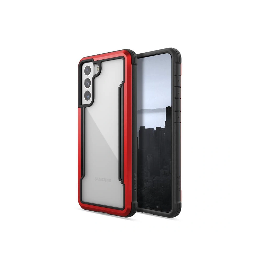 Etui aluminiowe X-Doria Raptic Shield -  Samsung Galaxy S21 (Antimicrobial protection) (Red)