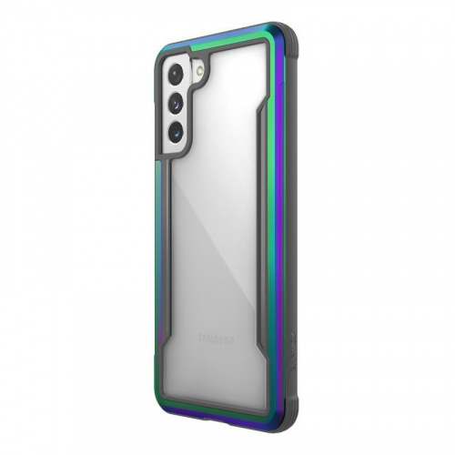 Etui aluminiowe X-Doria Raptic Shield - Samsung Galaxy S21+ (Antimicrobial protection) (Iridescent)