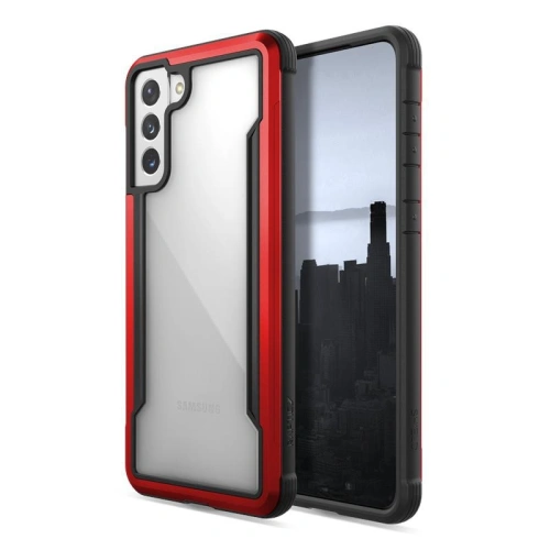 Kup Etui din aluminiu X-Doria Raptic Shield Samsung Galaxy S21+ Plus (protecție antimicrobiană) (Roșu) - XDR110RED - {ean13} - Sklep Home Screen