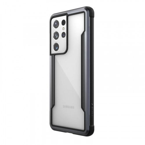 Etui aluminiowe X-Doria Raptic Shield - Etui aluminiowe Samsung Galaxy S21 Ultra (Antimicrobial protection) (Black)