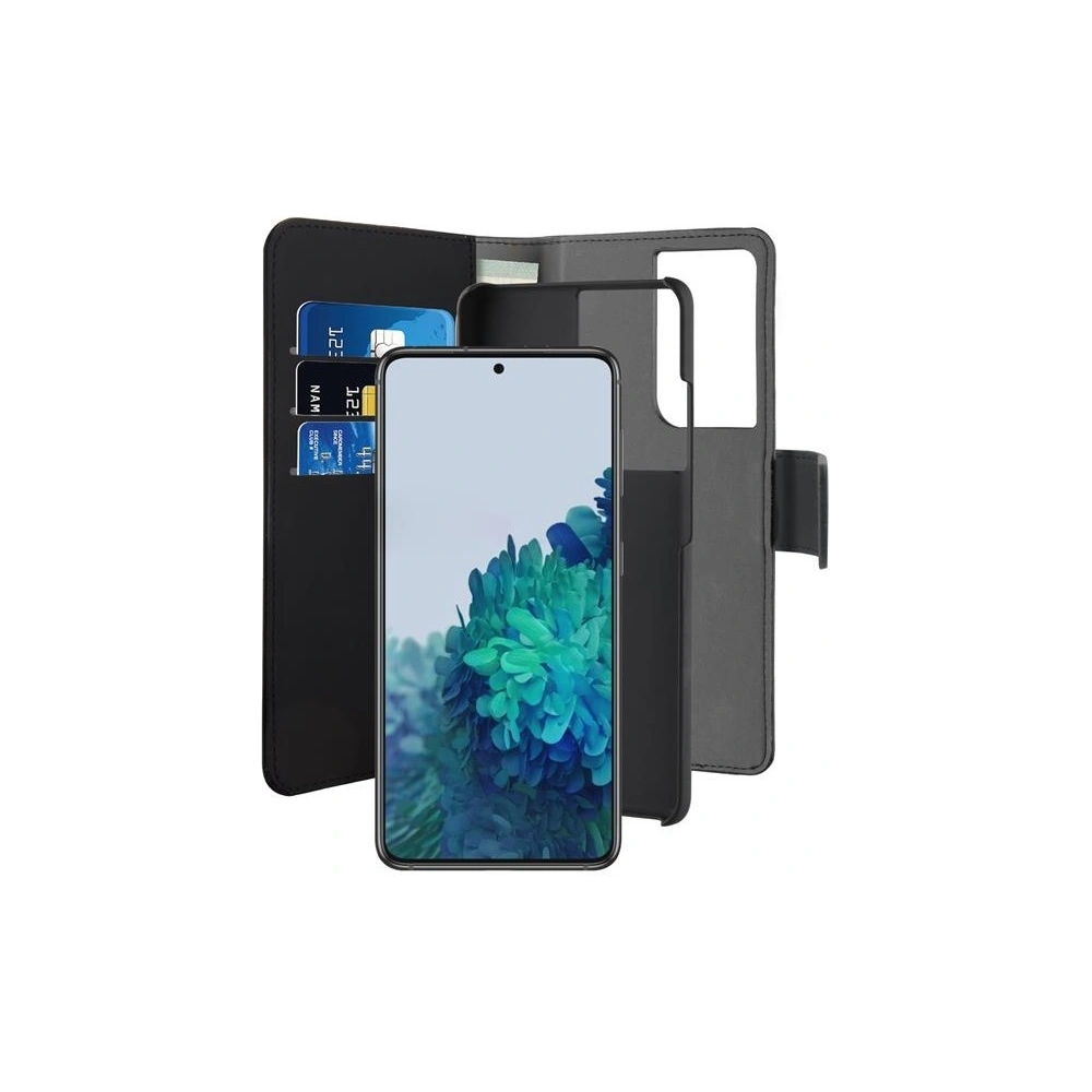 Etui PURO Wallet Detachable 2w1 Samsung Galaxy S21 Ultra (czarny)