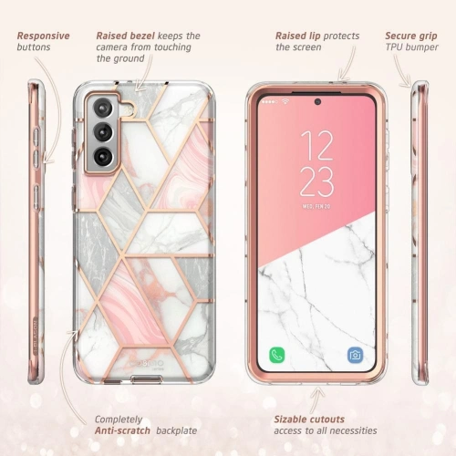 Kup Etui Supcase Cosmo Galaxy S21 Marble - SPC149MAR - {ean13} - Sklep Home Screen