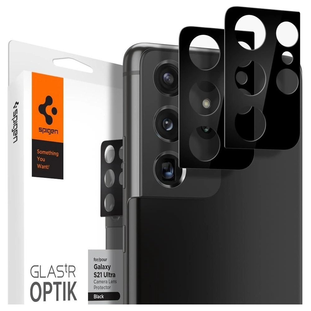 Szkło Hartowane Spigen Optik.tr Camera Lens Galaxy S21 Ultra Black