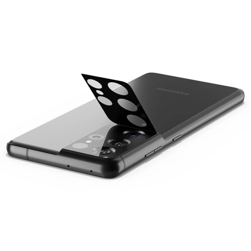 Kup Edzett üveg Spigen Optik Kamera Lencse Samsung Galaxy S21 Ultra Fekete - SPN1426BLK - {ean13} - Sklep Home Screen