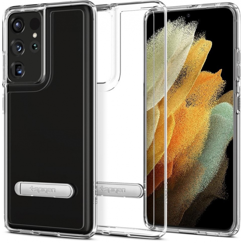 Etui Spigen Ultra Hybrid ”S” Galaxy S21 Ultra Crystal Clear