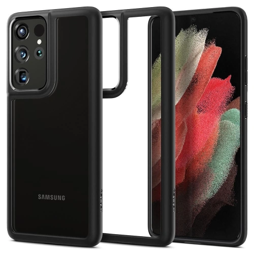 Kup Etui Spigen Ultra Hybrid Samsung Galaxy S21 Ultra Matná černá - SPN1454BLK - {ean13} - Sklep Home Screen