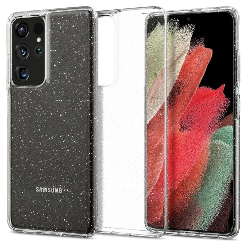 Kup Etui Spigen Liquid Crystal Samsung Galaxy S21 Ultra Glitter Crystal - SPN1457CLR - {ean13} - Sklep Home Screen