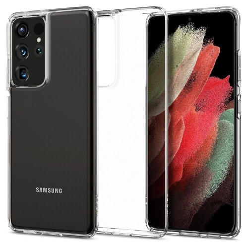 Kup Etui Spigen Liquid Crystal Samsung Galaxy S21 Ultra Crystal Clear - SPN1458CLR - {ean13} - Sklep Home Screen