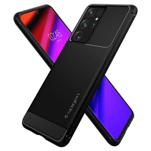 Buy Spigen Rugged Armor Samsung Galaxy S21 Ultra Matte Black - SPN1459BLK - {ean13} - Home Screen Store Europe
