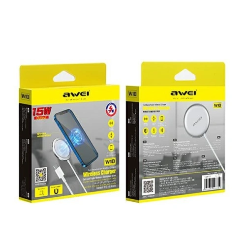 Kup Încărcător wireless AWEI W10 MagSafe 15W alb/white - AWEI060WHT - {ean13} - Sklep Home Screen
