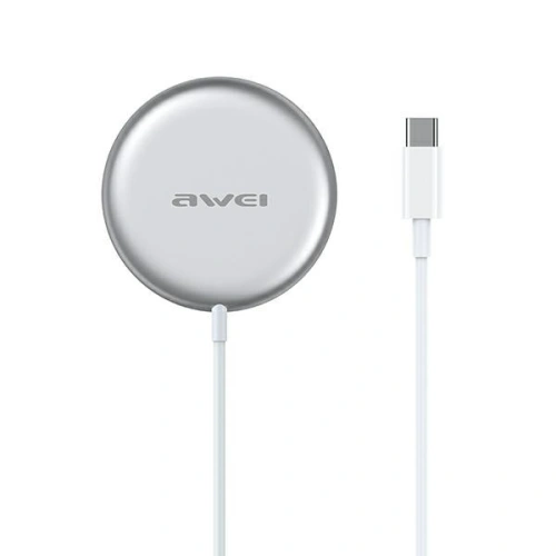 Buy AWEI W10 MagSafe Wireless Charger 15W white - AWEI060WHT - {ean13} - Home Screen Store Europe