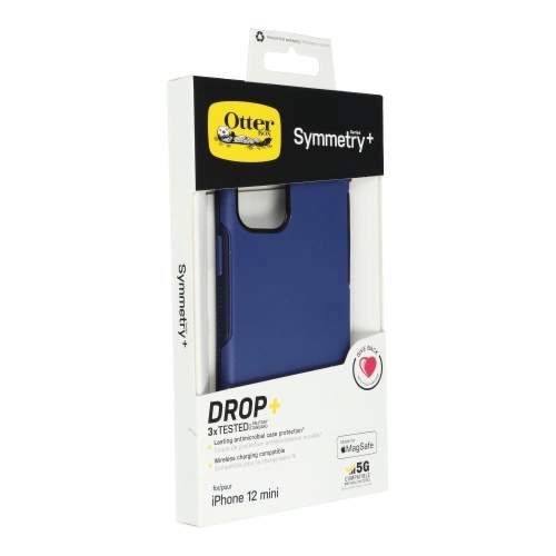 Kup OtterBox Tasche Symmetry Plus iPhone 12 mini kompatibel mit MagSafe (Navy Captain Blue) - OTB130BLU - {ean13} - Sklep Home Screen
