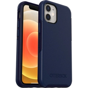 Kup OtterBox Tasche Symmetry Plus iPhone 12 mini kompatibel mit MagSafe (Navy Captain Blue) - OTB130BLU - {ean13} - Sklep Home Screen