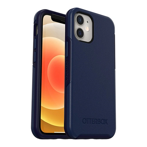 Kup OtterBox Tasche Symmetry Plus iPhone 12 mini kompatibel mit MagSafe (Navy Captain Blue) - OTB130BLU - {ean13} - Sklep Home Screen
