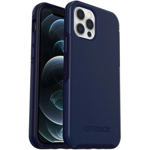 Kup OtterBox Tasche Symmetry Plus iPhone 12/12 Pro kompatibel mit MagSafe (Navy Captain Blue) - OTB129BLU - {ean13} - Sklep Home Screen