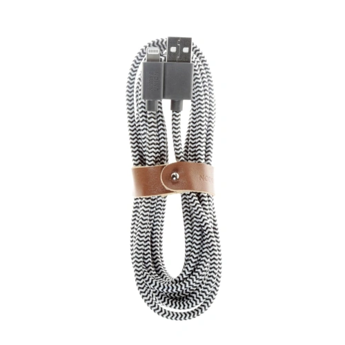 Kup Kabel Native Union Belt Cable Lightning s koženým zapínáním 3m (zebra) - NTU083ZEB - {ean13} - Sklep Home Screen