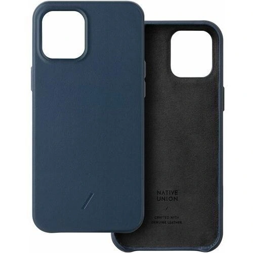 Kup Native Union Apple Ledertasche Classic iPhone 12 Pro Max (blau) - NTU078BLU - {ean13} - Sklep Home Screen